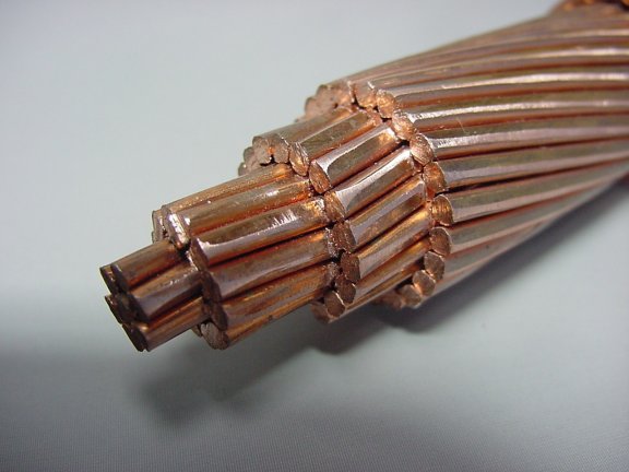 Cable de cobre desnudo
