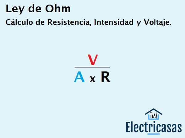 Cálculo de Resistencia, Intensidad y Voltaje mediante la Ley de Ohm