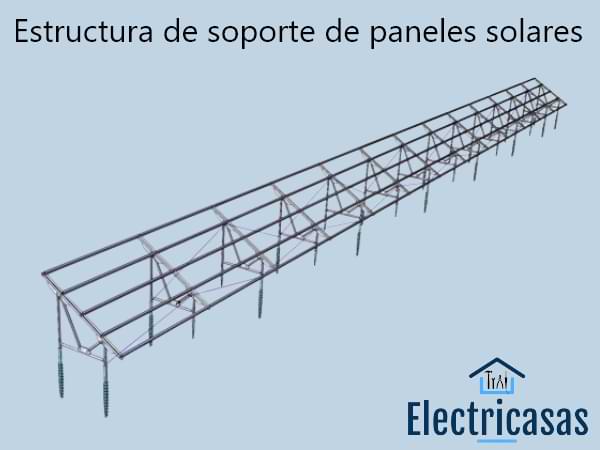 Estructura de soporte de paneles solares